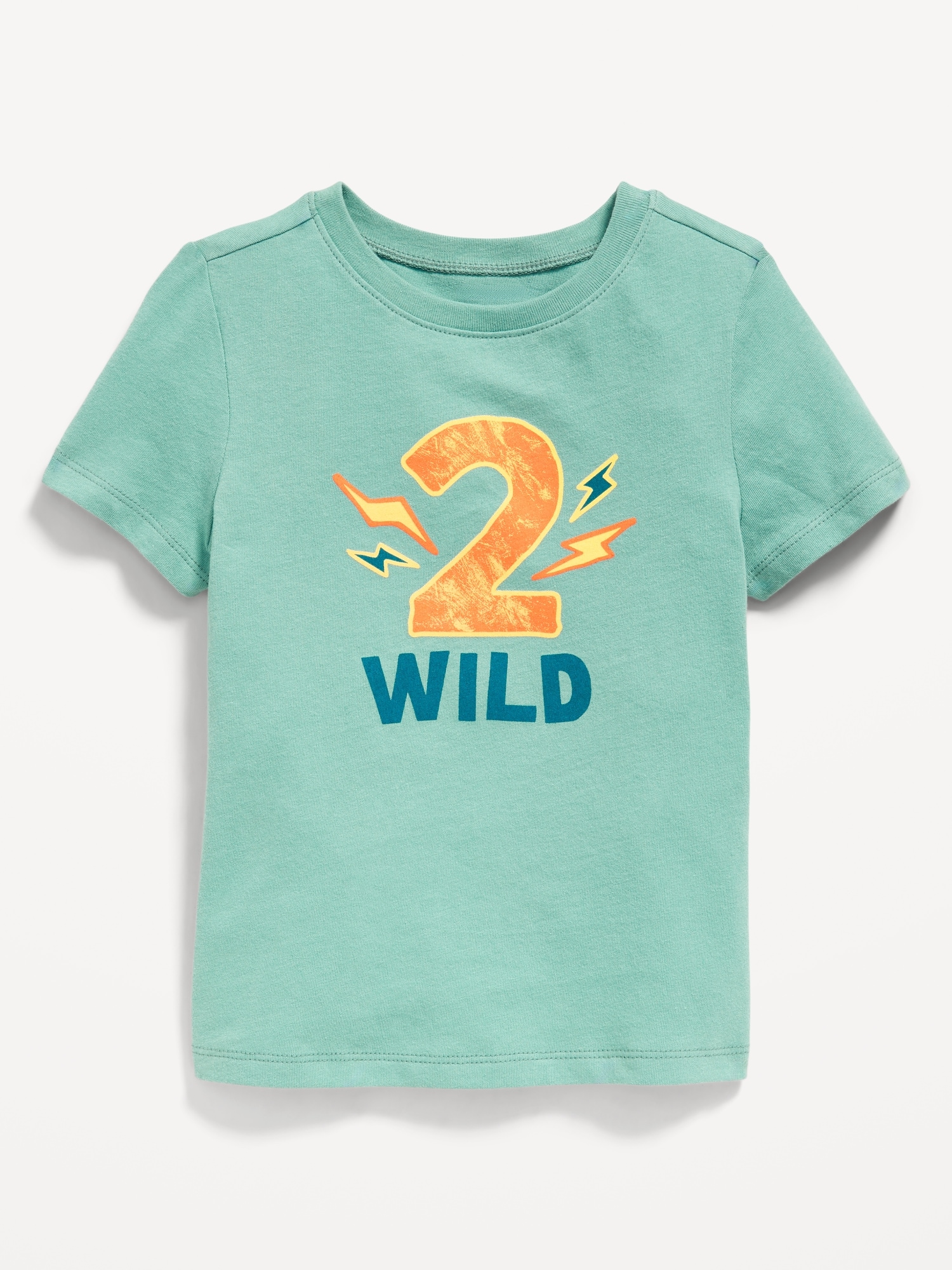 T-SHIRT À MANCHES COURTES À IMPRIMÉ D'ANNIVERSAIRE UNISEXE POUR TOUT-PETIT
