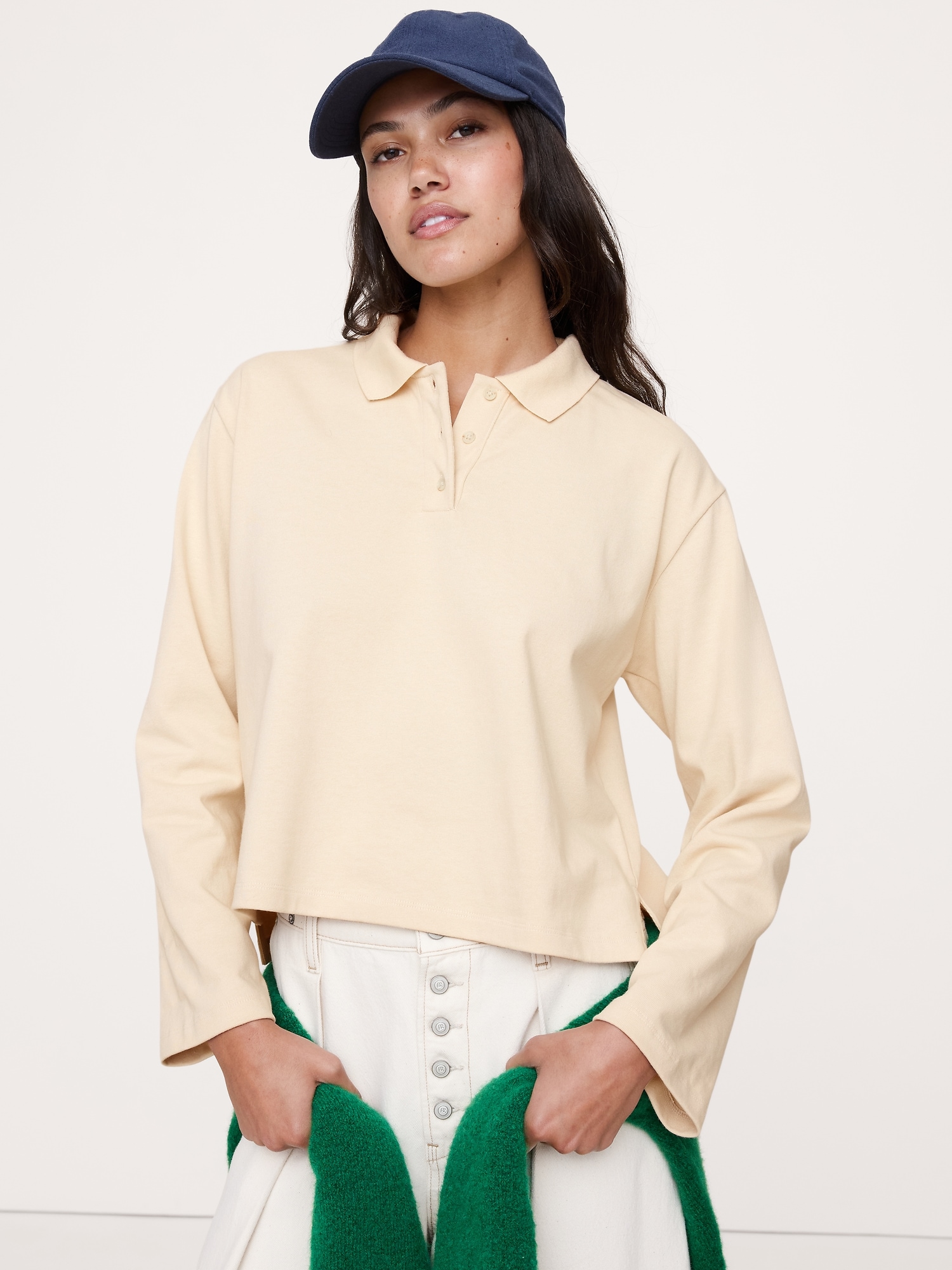 POLO SURDIMENSIONNÉ EN COTON ÉPAIS