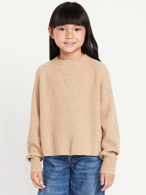 SoSoft Long-Sleeve Ribbed Sweater for Girls