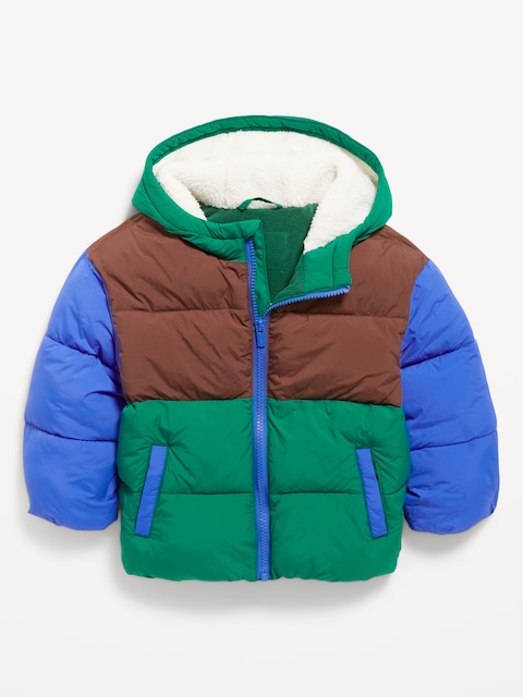 Water-Resistant Unisex Puffer Jacket for Toddler