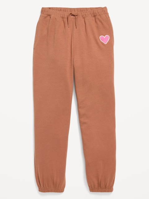 PANTALON DE JOGGING RÉTRO À TAILLE HAUTE POUR FILLE