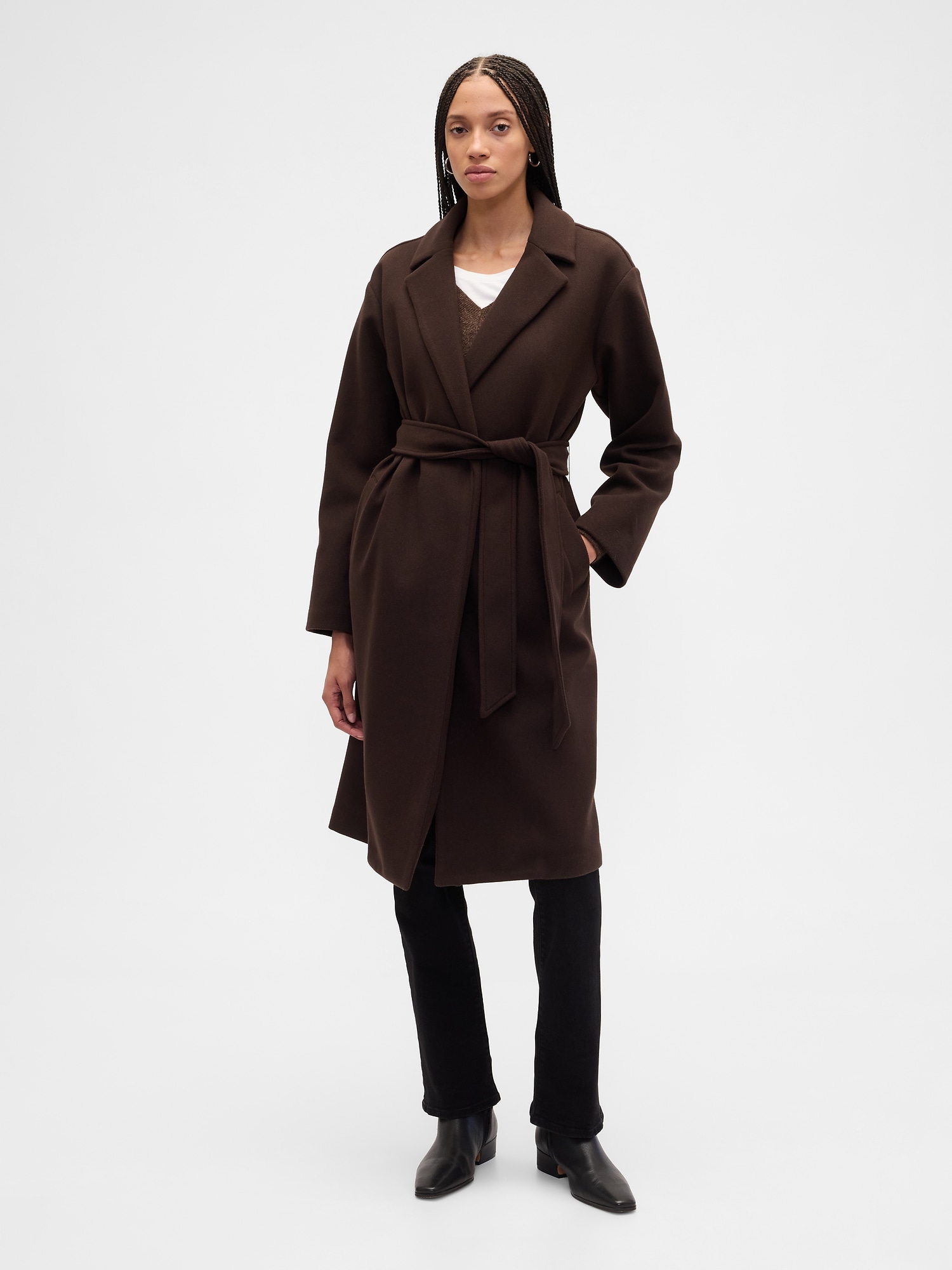 Relaxed Wrap Coat
