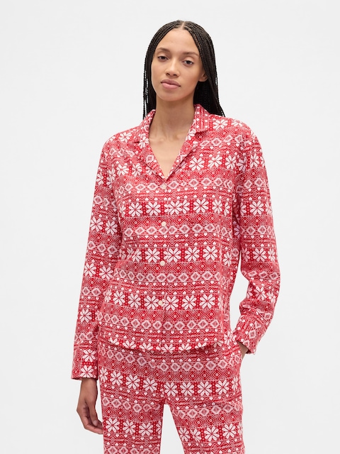 Relaxed Flannel Sleep Shirt