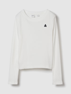 リブ クルーネック Tシャツ (キッズ)