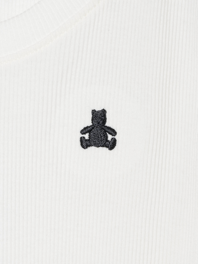 リブ クルーネック Tシャツ (キッズ)-2