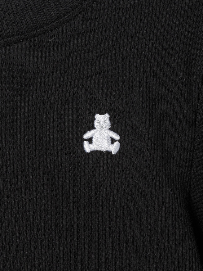 リブ クルーネック Tシャツ (キッズ)-2