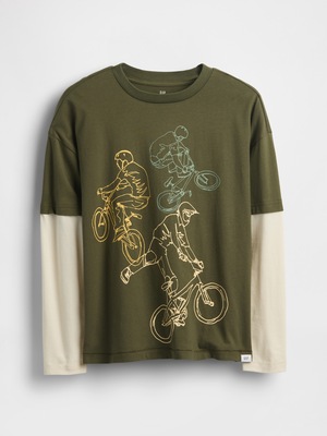 リラックスフィット グラフィックTシャツ (キッズ)
