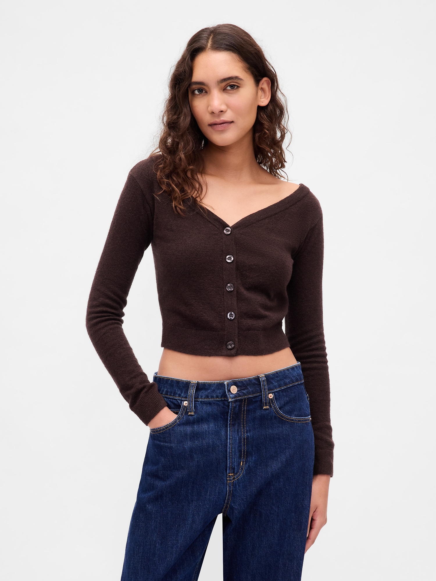 Lightweight CashSoft Crop Cardigan