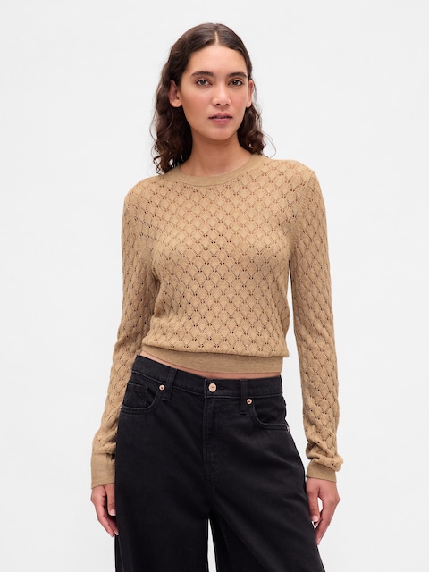 CHANDAIL EN TRICOT POINTELLE