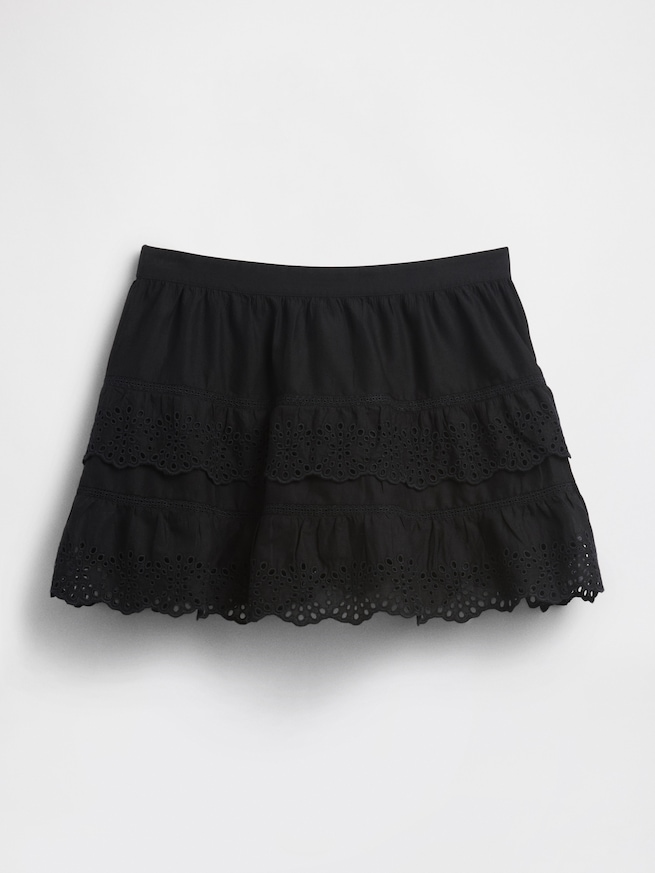 アイレット ラッフルフリル ミニスカート・スコート-5