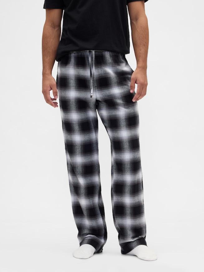 リラックスフィット フランネル パジャマパンツ-2