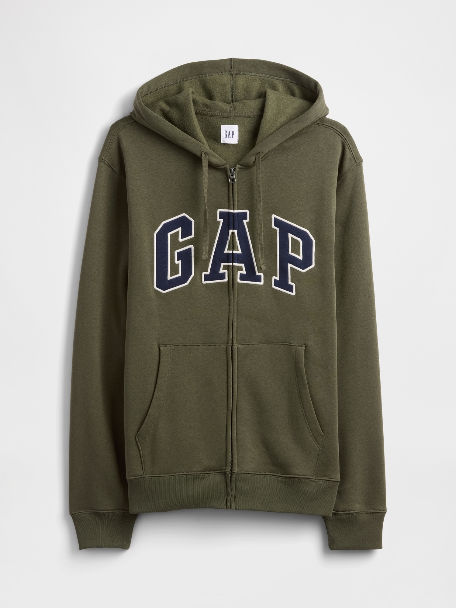リラックス GAPロゴ ジップアップパーカー-3