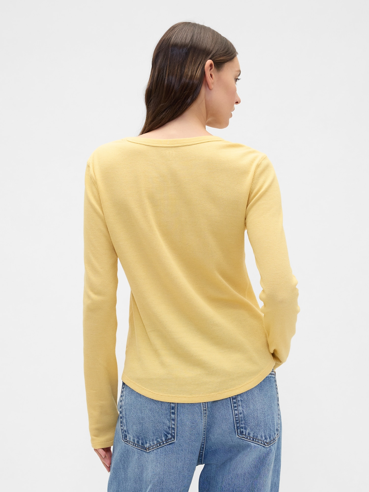 ワッフルニット クルーネックTシャツ-1