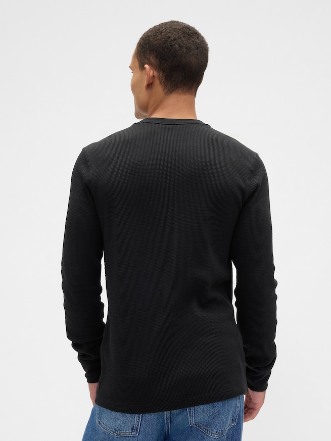 ワッフルニット クルーネックTシャツ-1