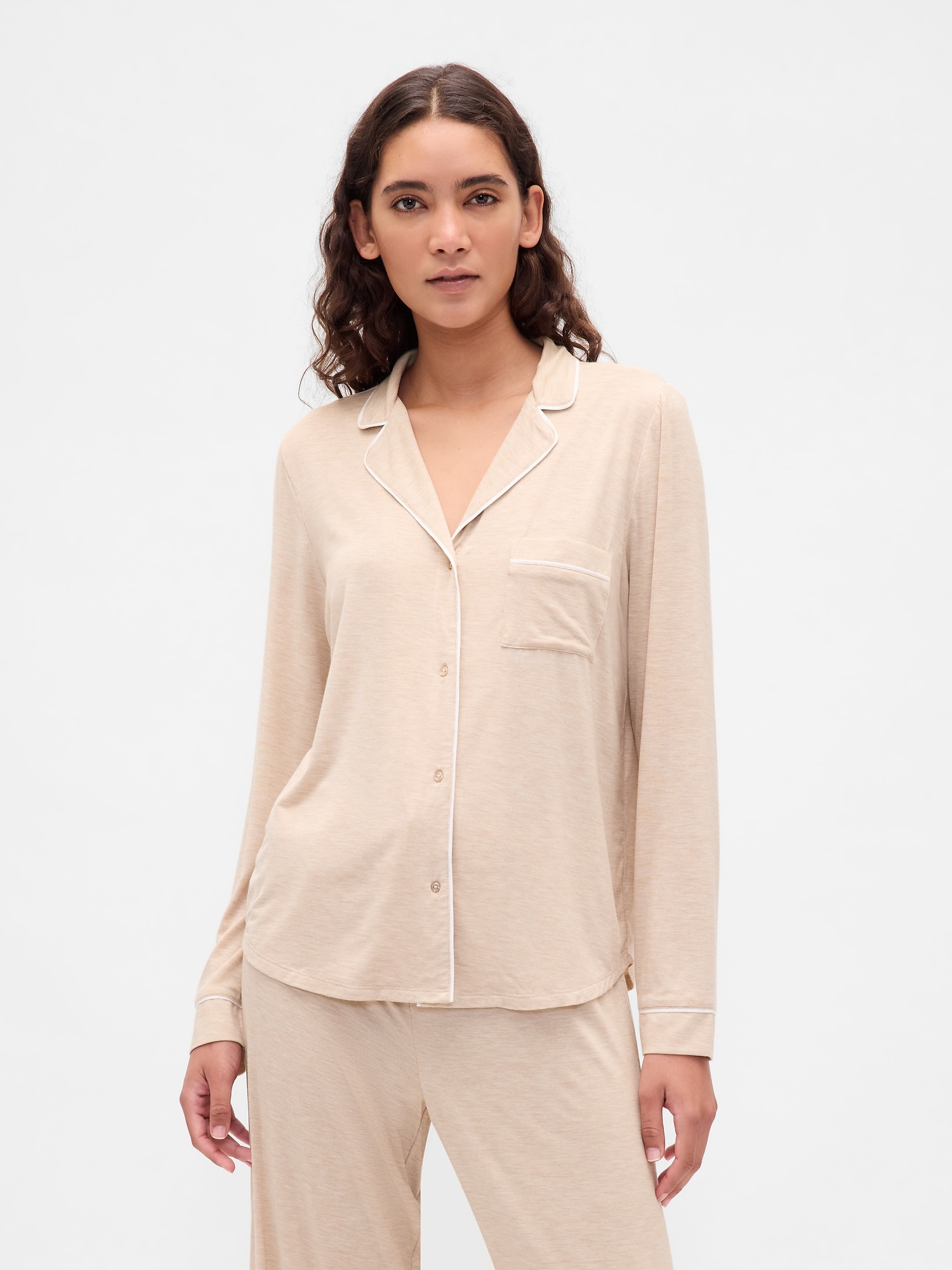 CHEMISIER DE PYJAMA EN MODAL