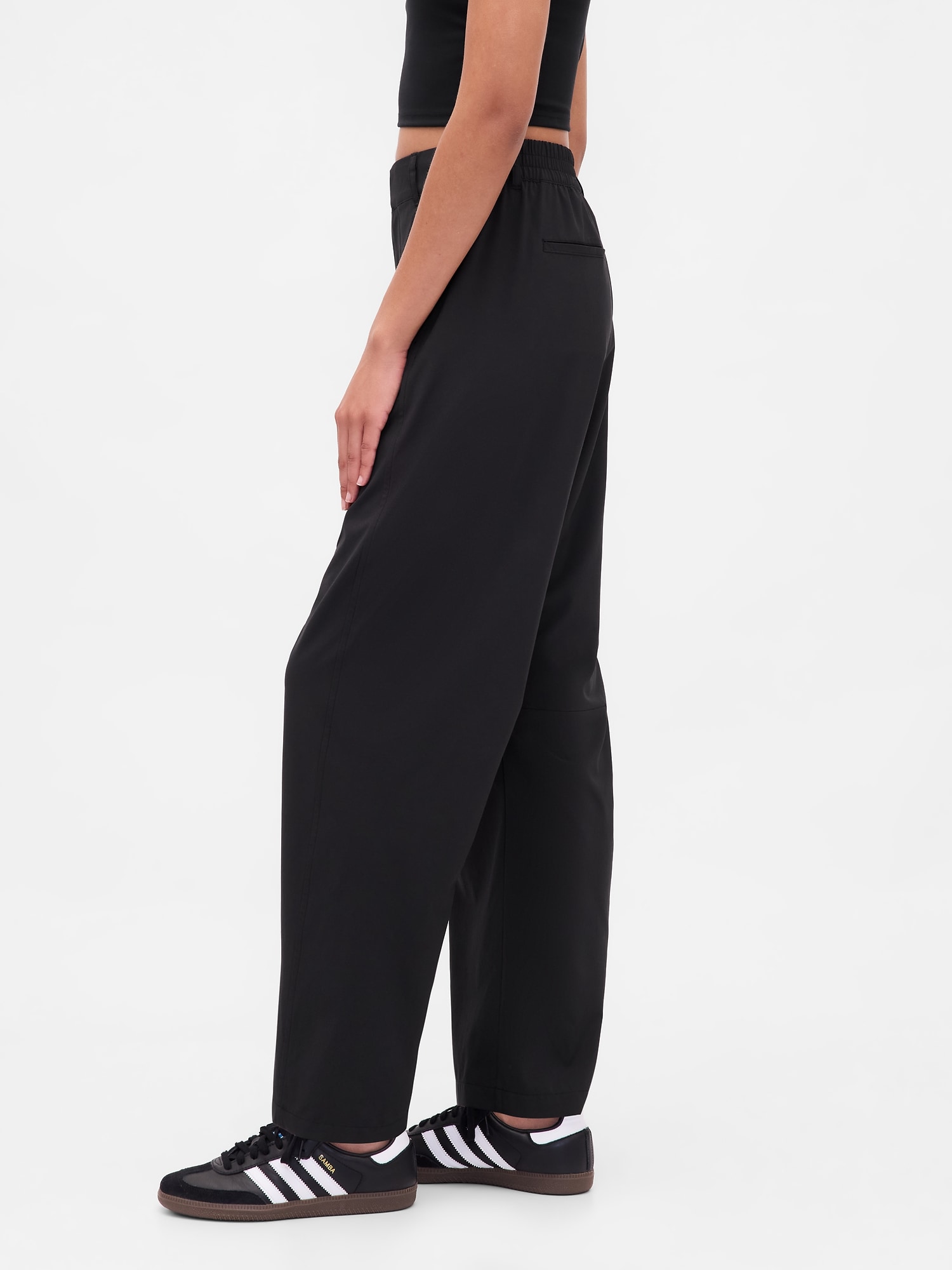 GapFitテック ハイライズバレルパンツ-2