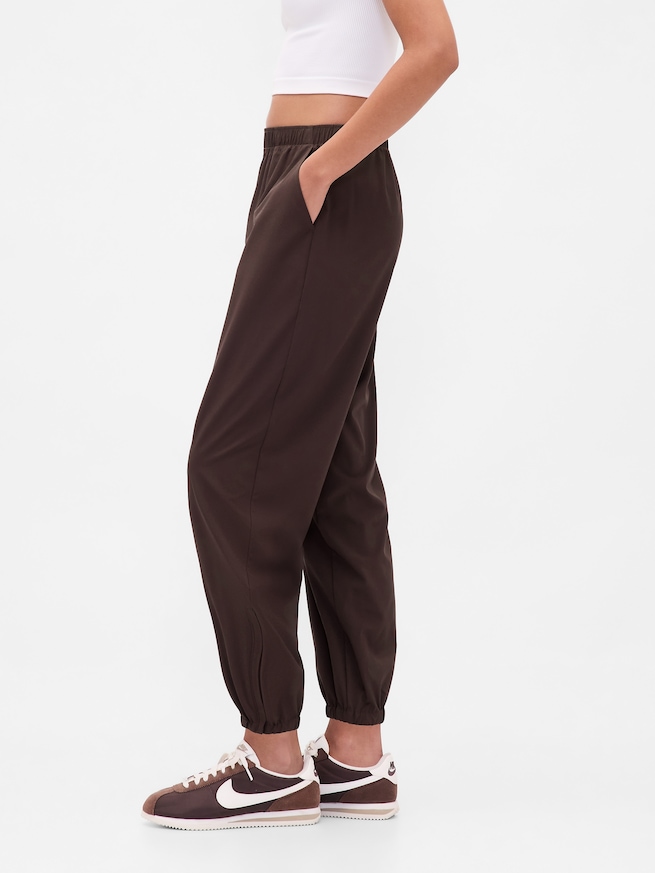 GapFit Tech ハイライズ ジップヘムジョガー-2