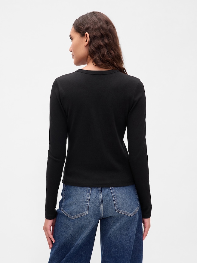 モダン クルーネック カーディガン-2