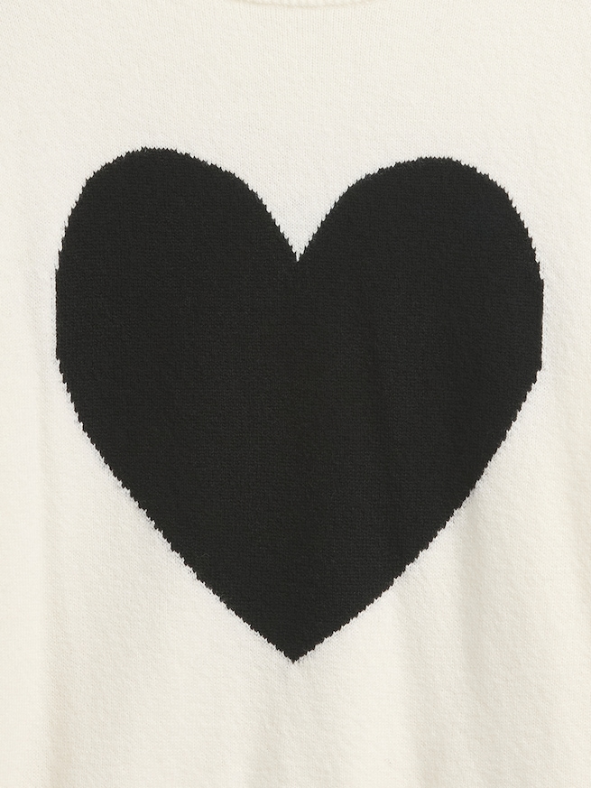 CashSoft カシミヤタッチ インターシャ クルーネックセーター-4