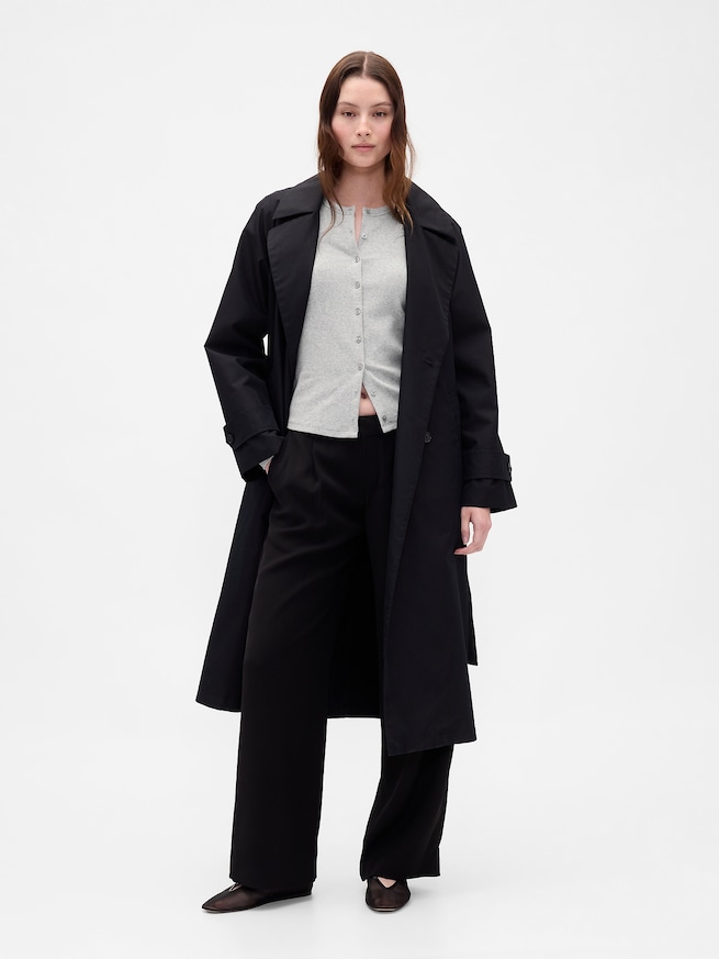 モダン クルーネック カーディガン-1