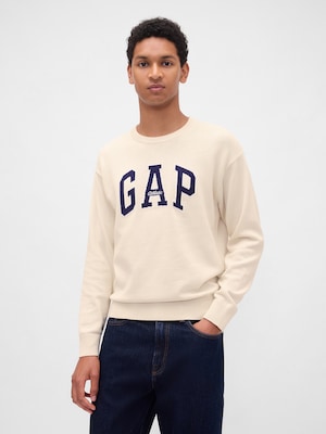 リラックスフィット GAPロゴ インターシャセーター