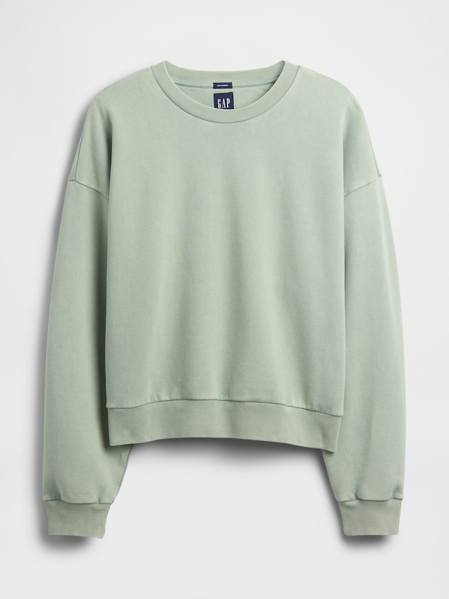 ヘビーウェイト クロップド スウェットシャツ-4