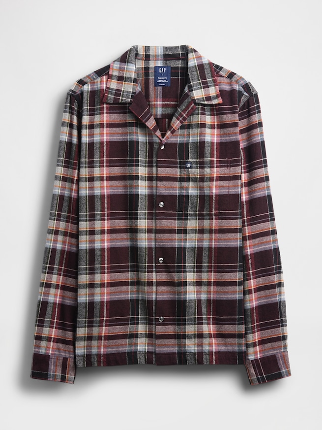 オーガニックコットン フランネルシャツ-4