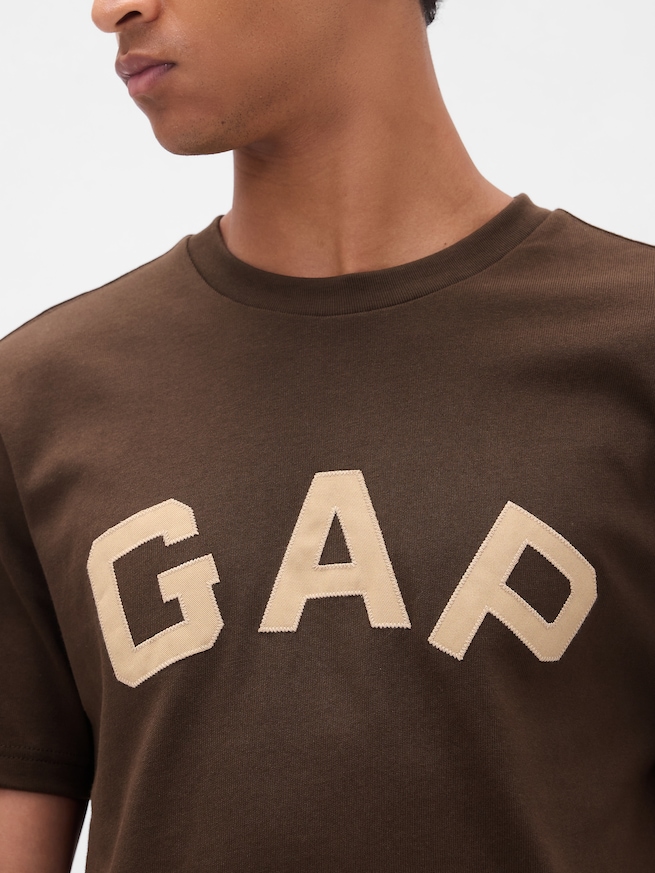 ヘビーウェイト GAPロゴ クロップドTシャツ-3