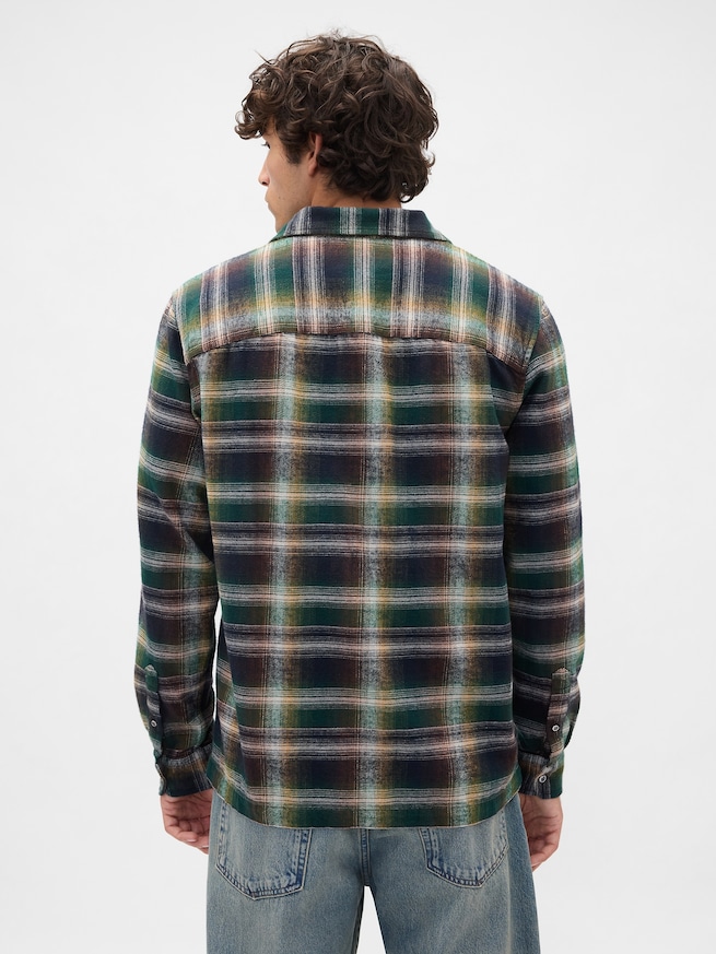 オーガニックコットン フランネルシャツ-2