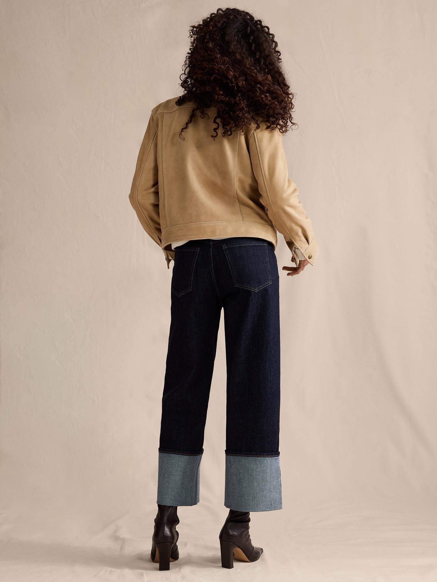 ハイライズ ストーブパイプ ストレートレッグ ジーンズ-2 ハイライズ ストーブパイプ ストレートレッグ ジーンズ-2