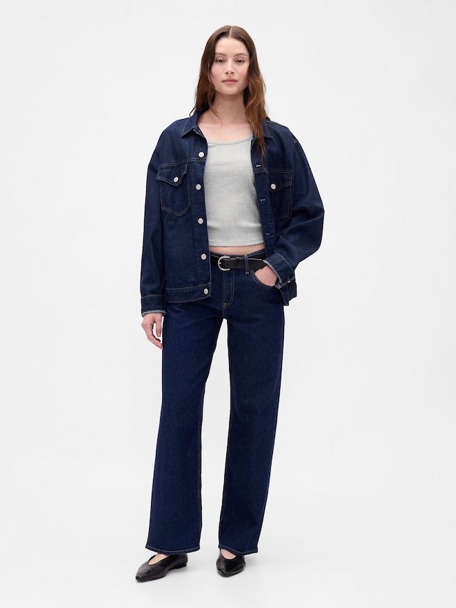 モダン コンパクト リブ スクープネック クロップドTシャツ-1