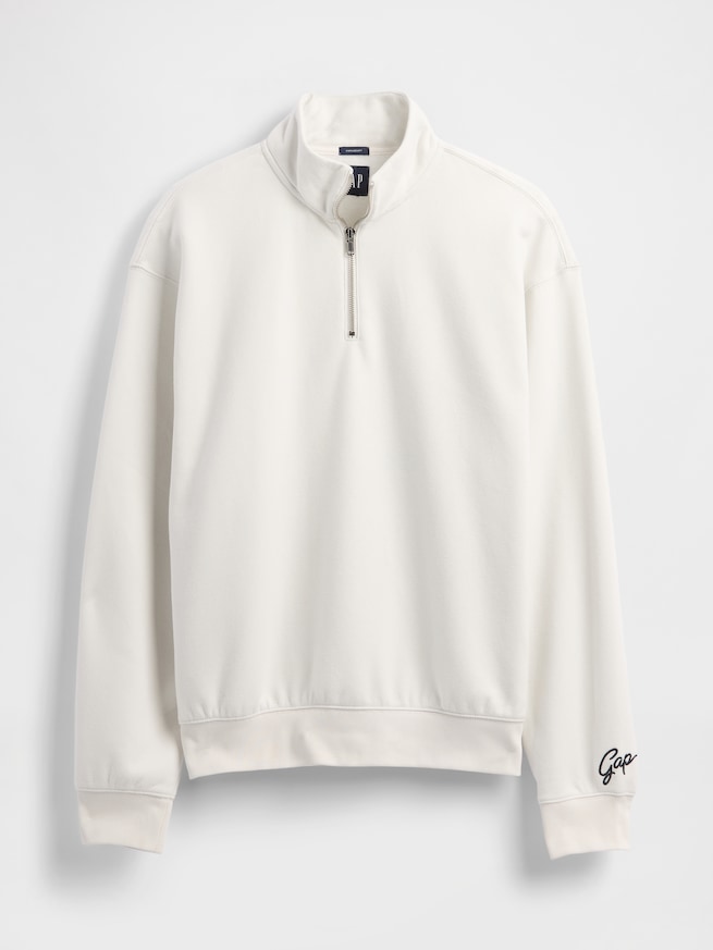 ヴィンテージソフト オーバーサイズ ハーフジップ プルオーバー-4