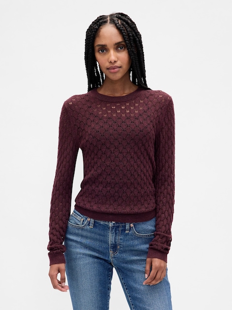 CHANDAIL EN TRICOT POINTELLE