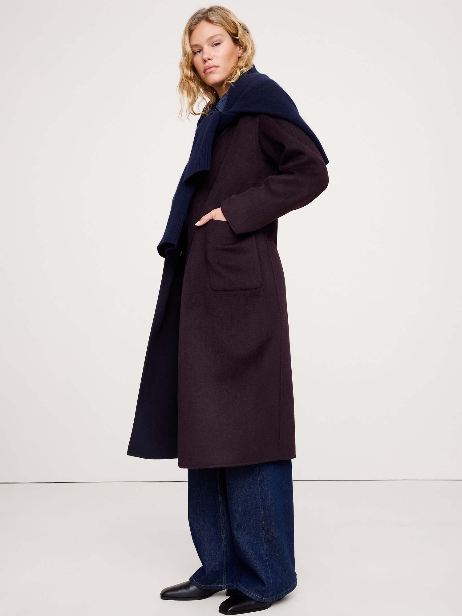 リバーシブル ダブルフェイス トップコート-7