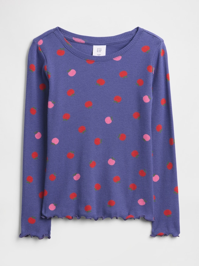 babyGap リブ クルーネックTシャツ-0