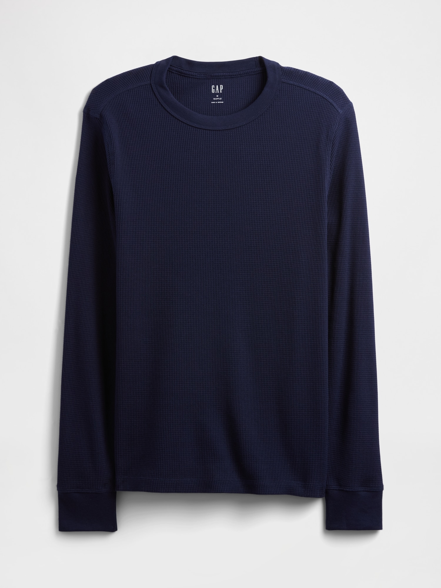 ワッフルニット クルーネックTシャツ-3