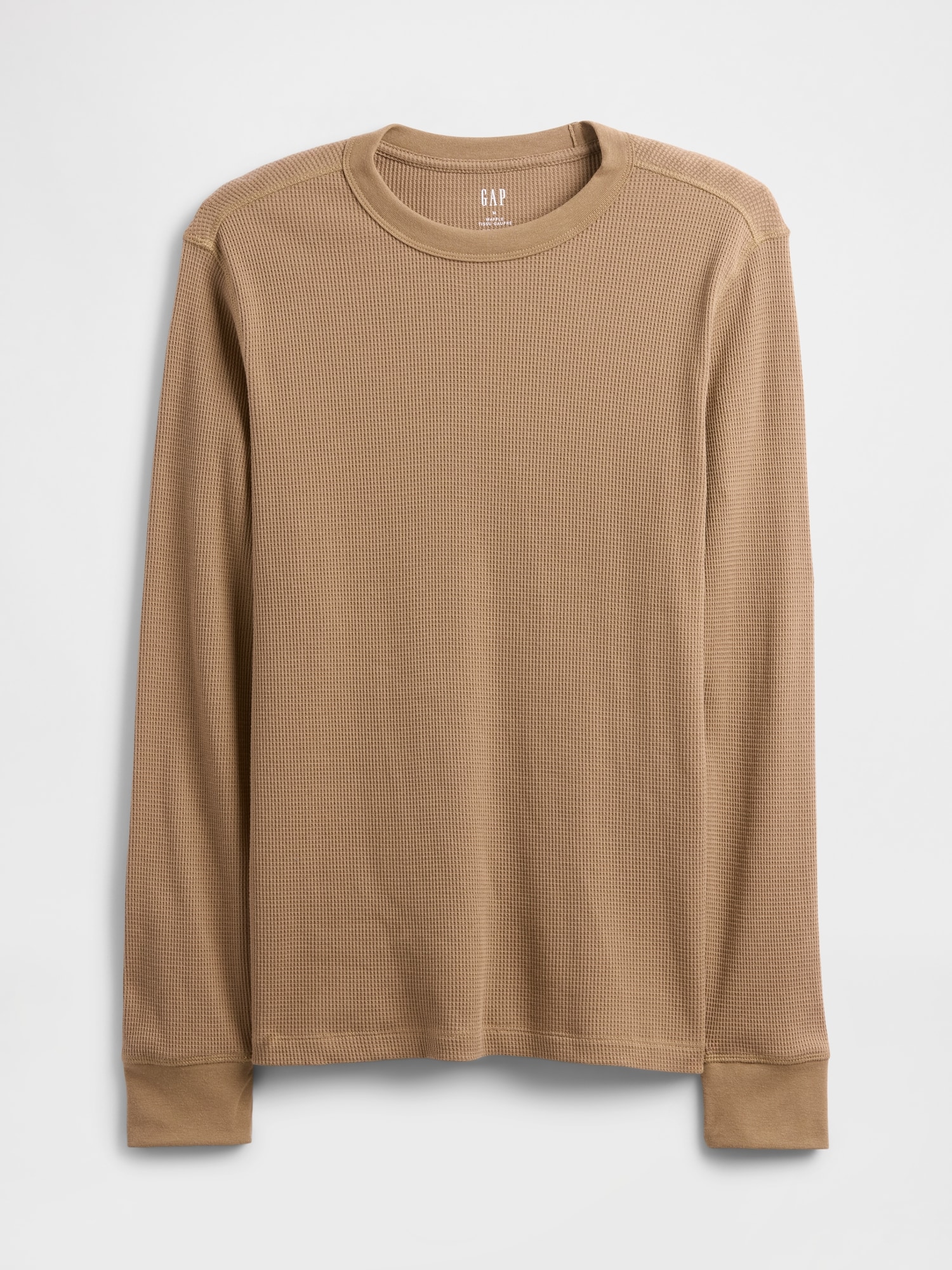 ワッフルニット クルーネックTシャツ-3
