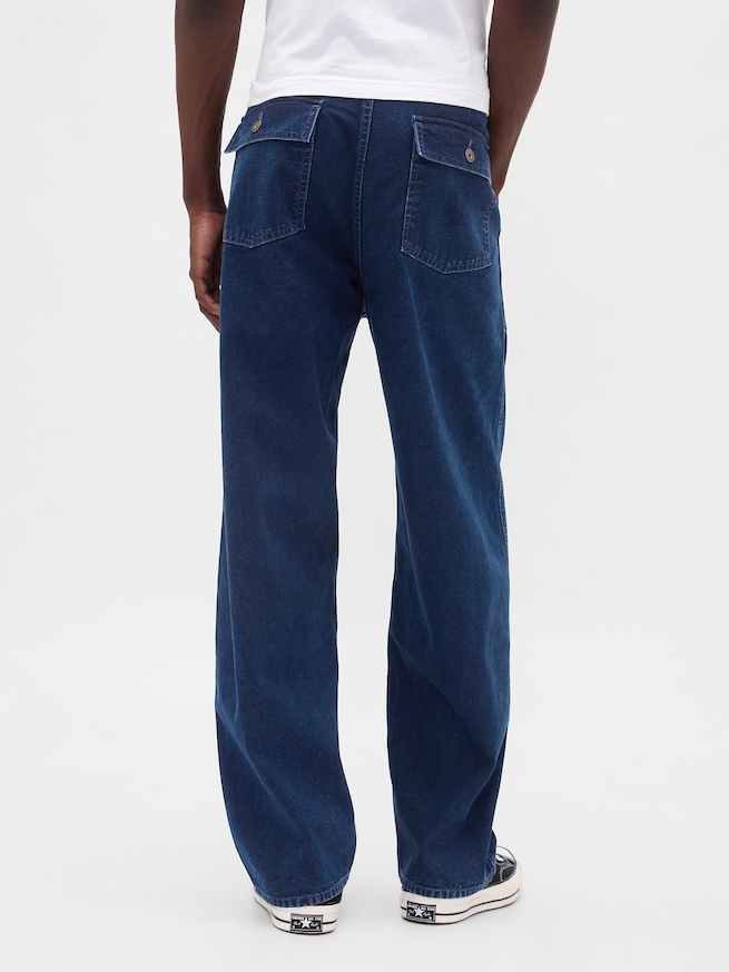 キャンバス バギーデニム-3