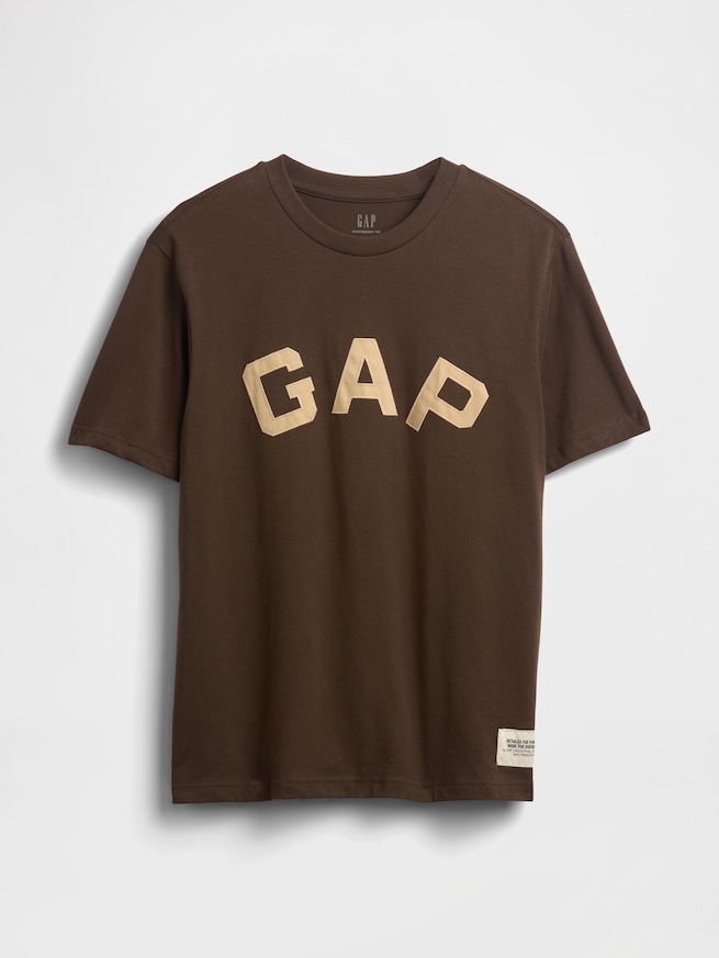 ヘビーウェイト GAPロゴ クロップドTシャツ-4