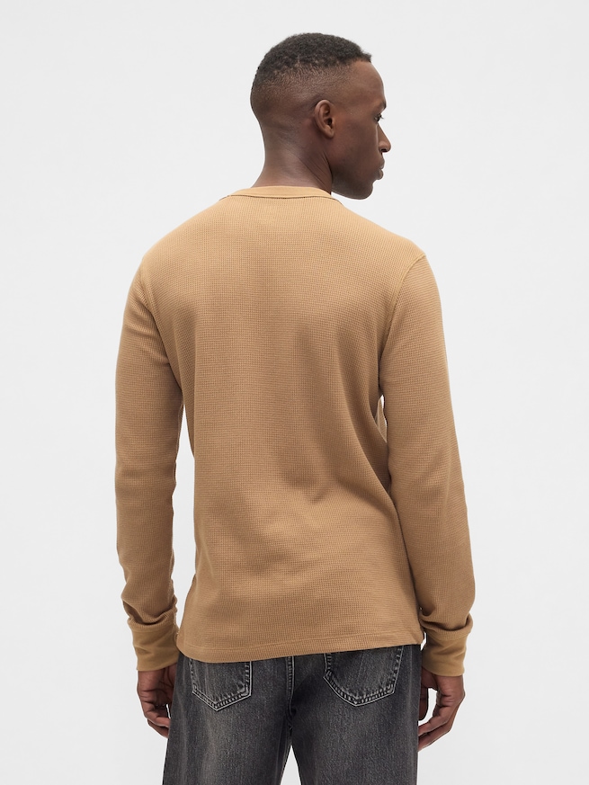 ワッフルニット クルーネックTシャツ-1