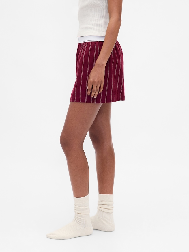 GAPロゴ フランネル ボクサーショートパンツ-2