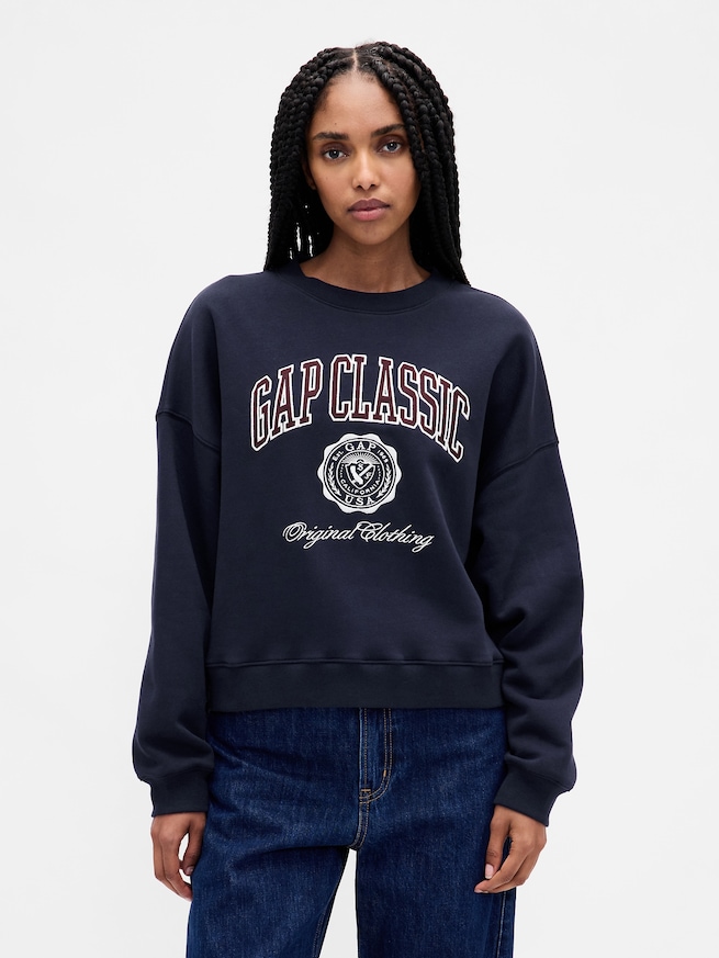 ヴィンテージソフト GAPロゴ ウェッジ スウェットシャツ-0