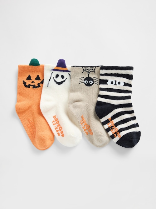 ハロウィン クルーソックス 4足セット (幼児・ベビー)