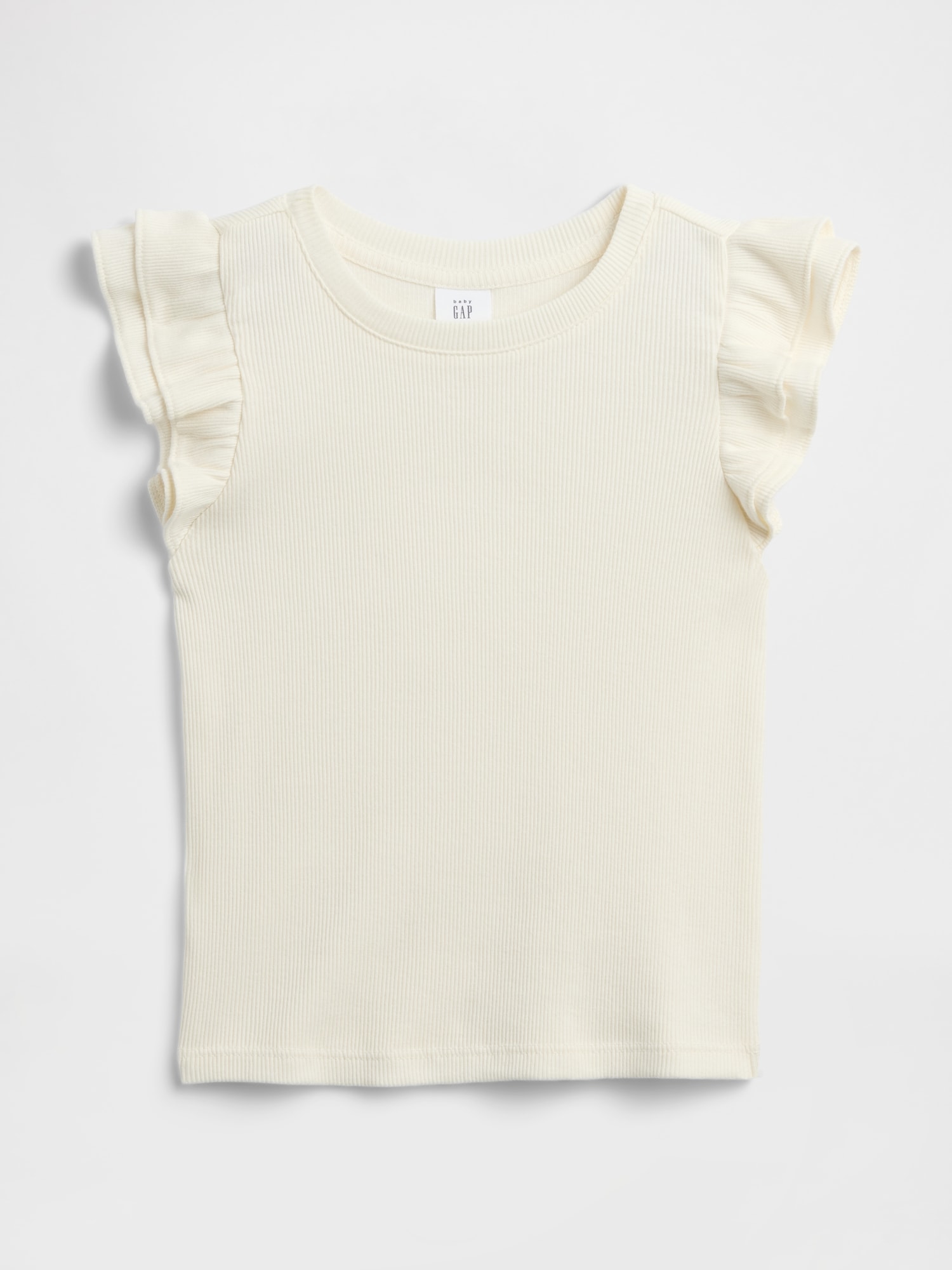 babyGap Ribbed Flutter Sleeve T-Shirt