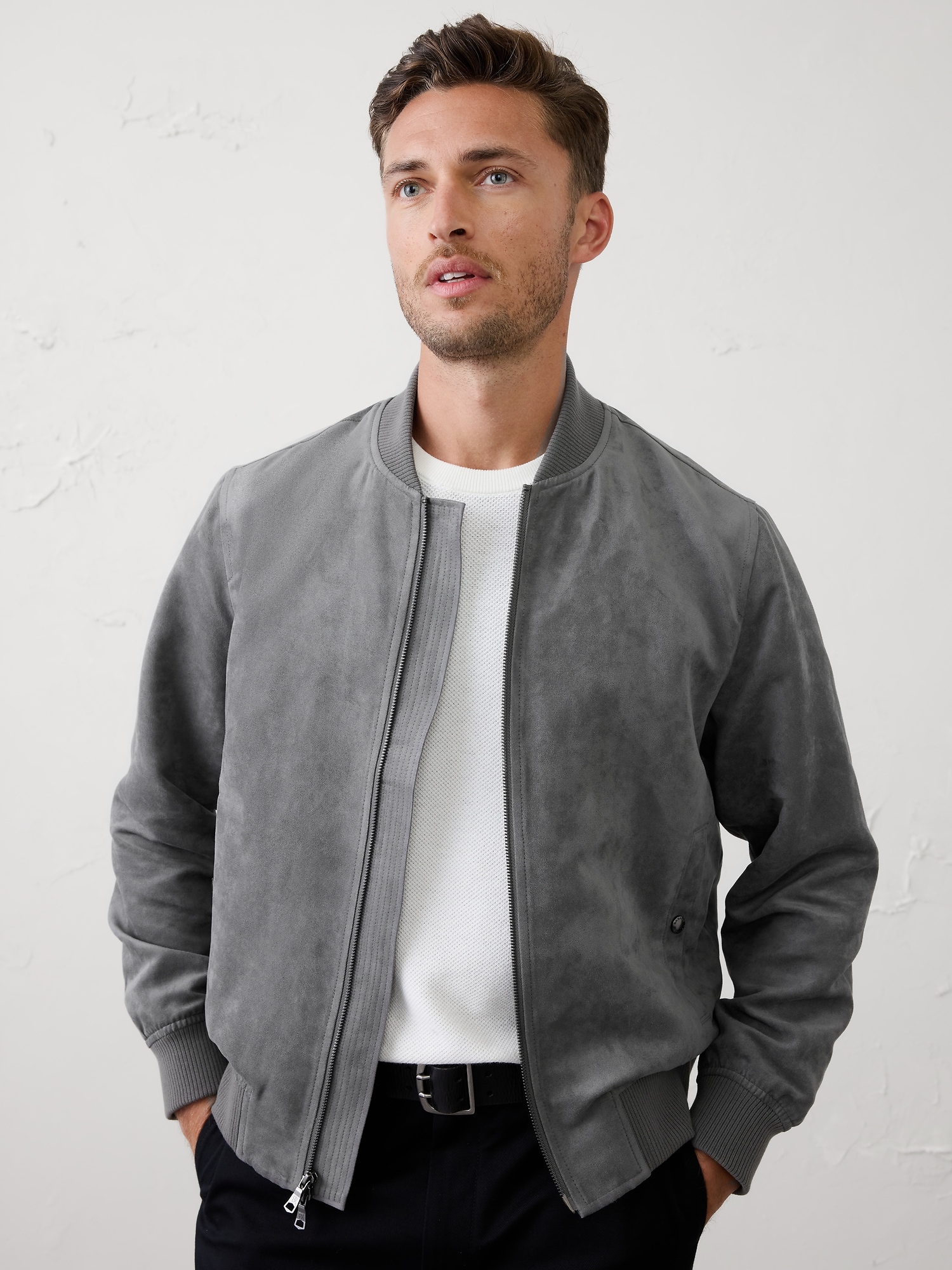 Vegan Suede Bomber