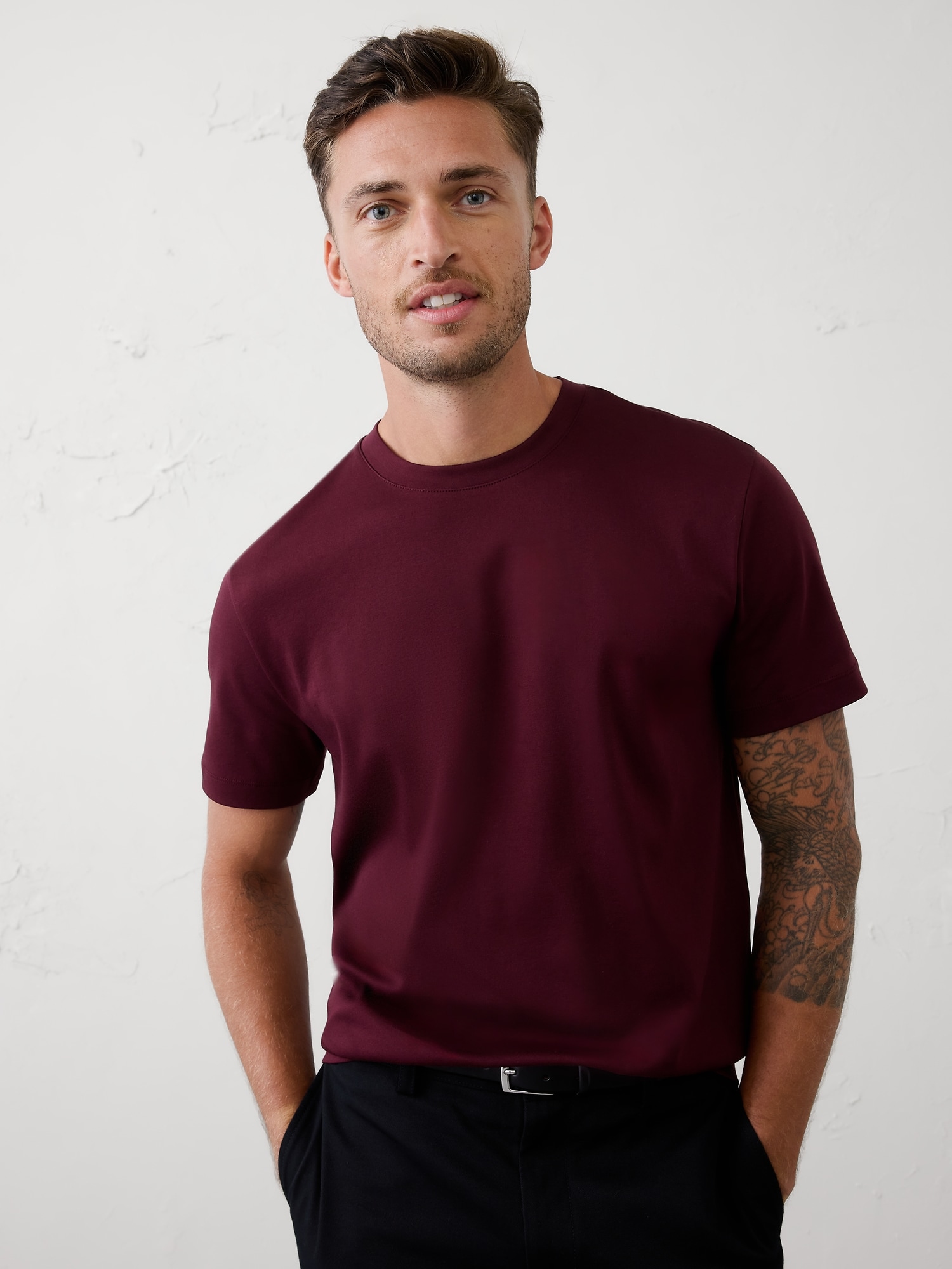 Luxe Touch Crew-Neck T-Shirt