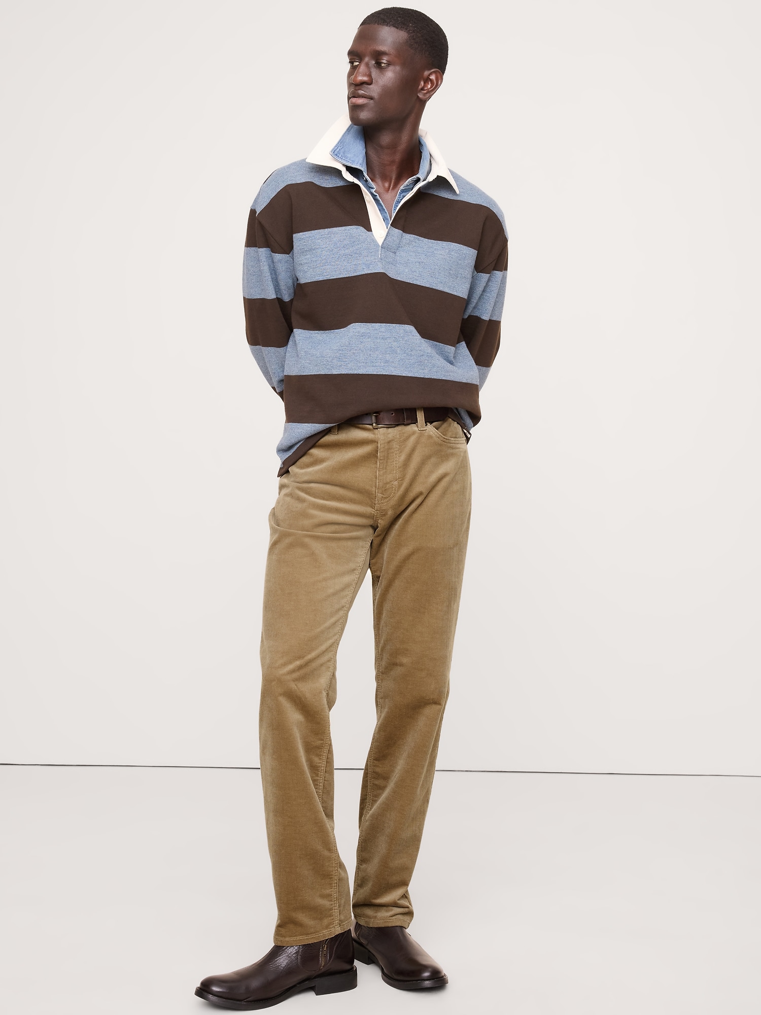 Straight Stretch-Corduroy Traveler Pant