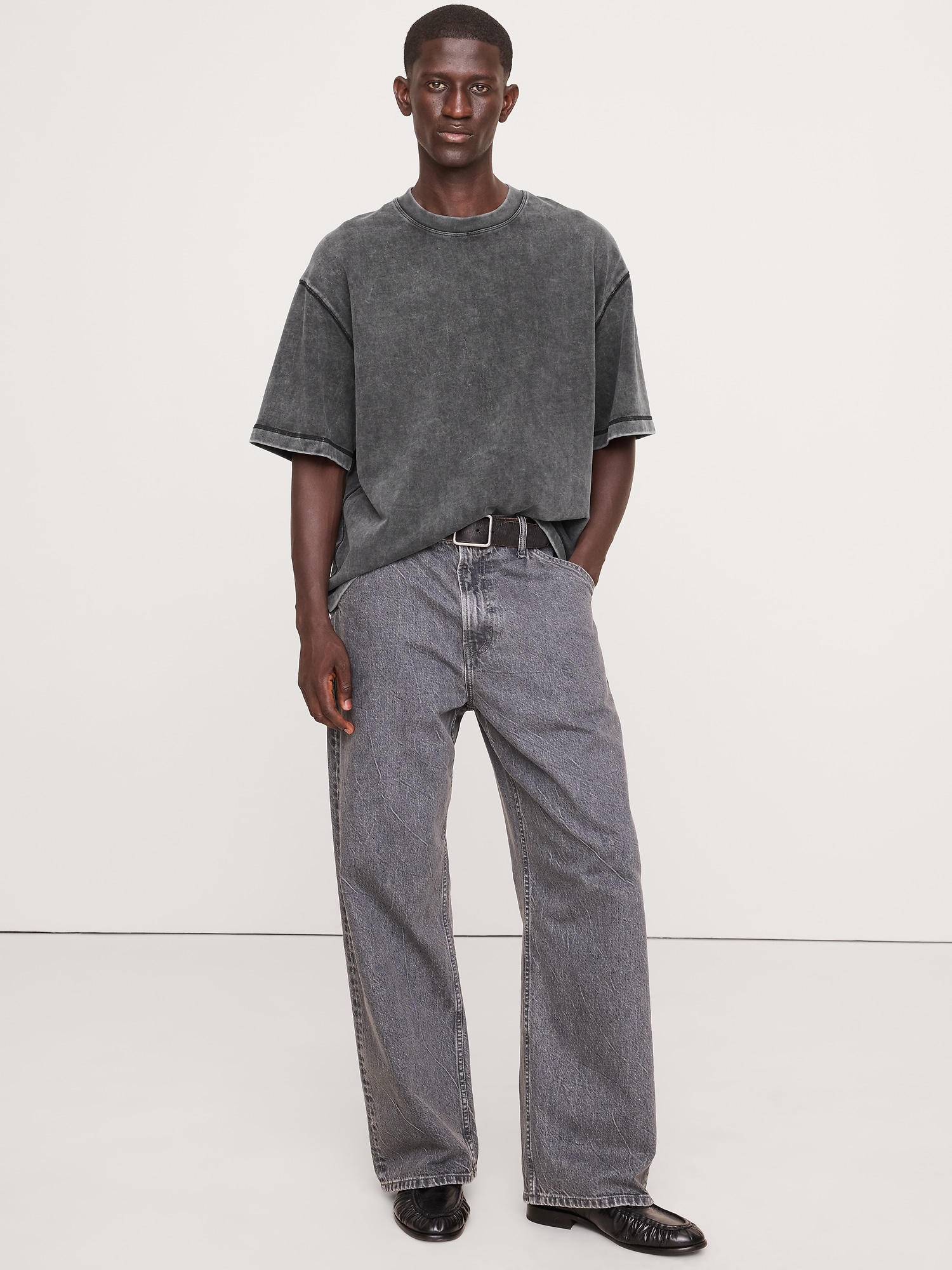 サンフェード ヘビーウェイト コットンTシャツ-0 サンフェード ヘビーウェイト コットンTシャツ-0