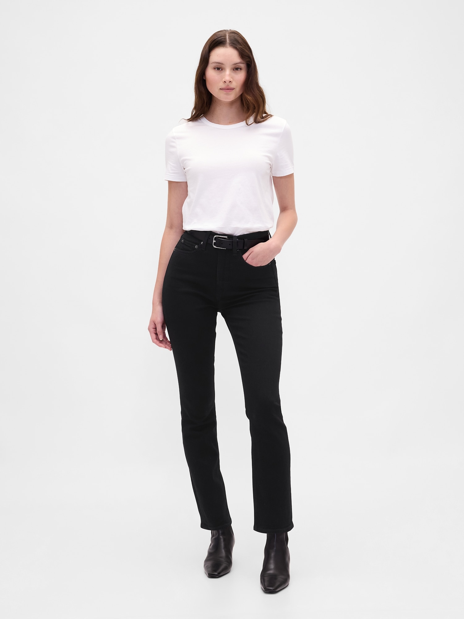 High Rise Vintage Slim Jeans