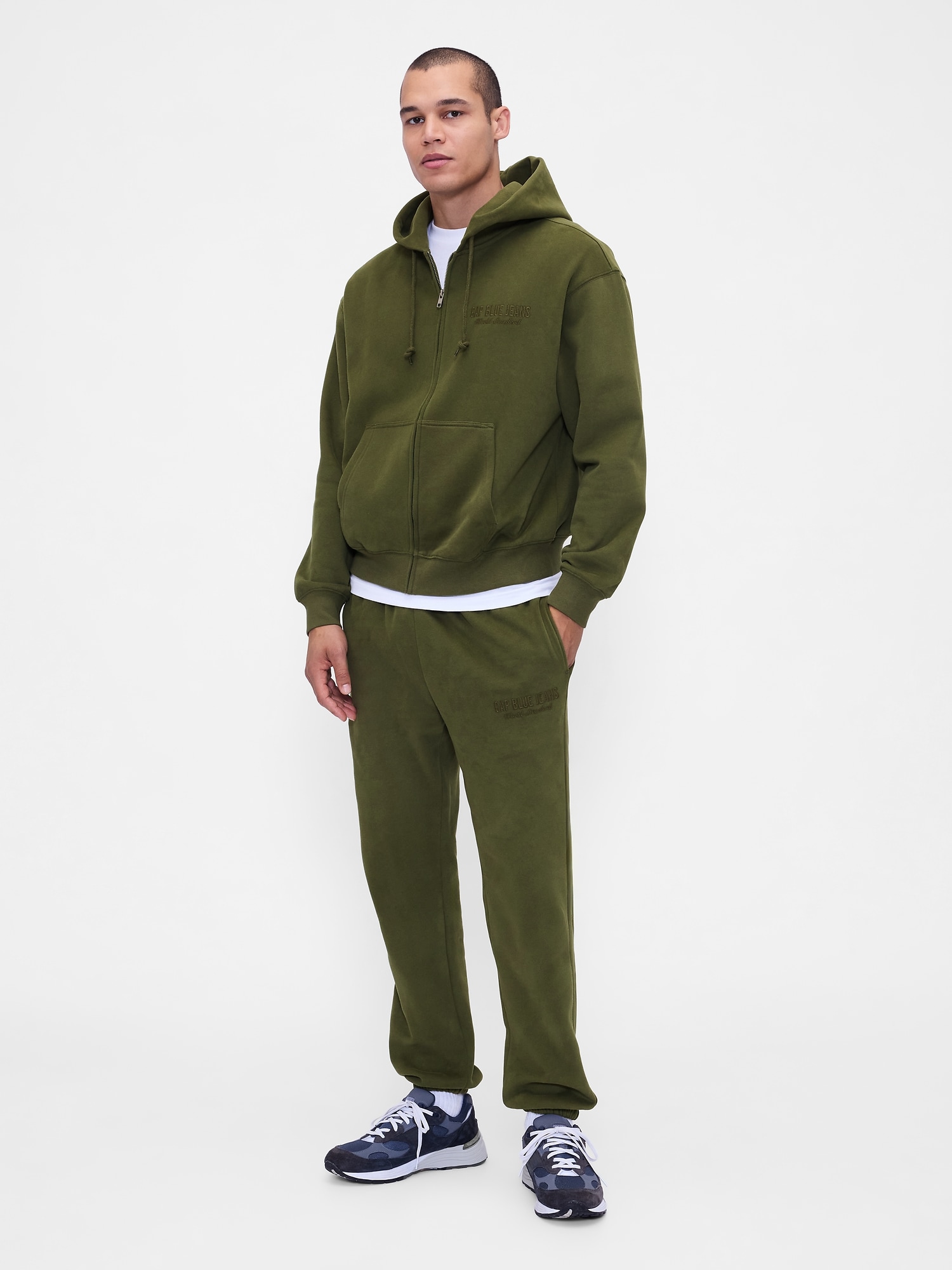 GAP スウェット上下 セットアップ グリーン セットアップ (メンズ) | Gap公式オンラインストア